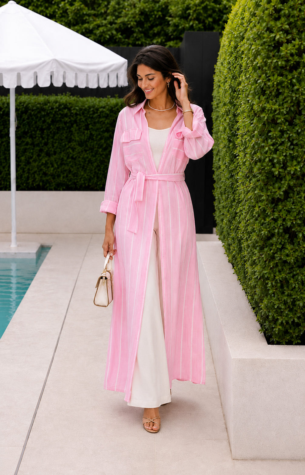 Tie-Waist Maxi Dress-5030