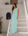 Sleeveless Cotton Basic Dress