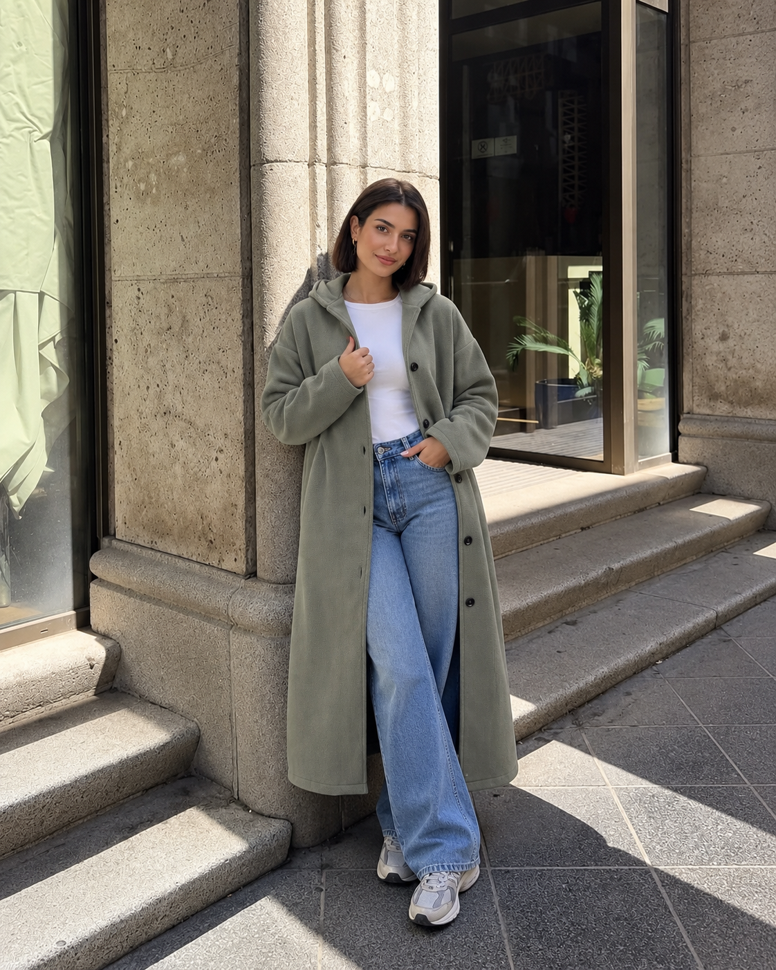 Modern Casual Hooded Coat