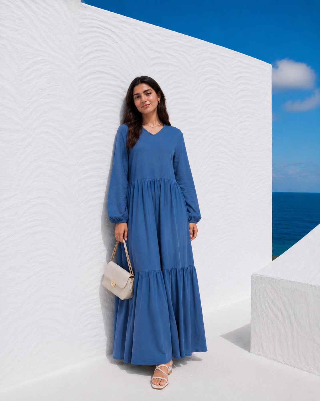 Cotton Flowy Dress-Pre Order