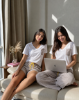 HS 104- Stripe Short Comfort Pajama Set