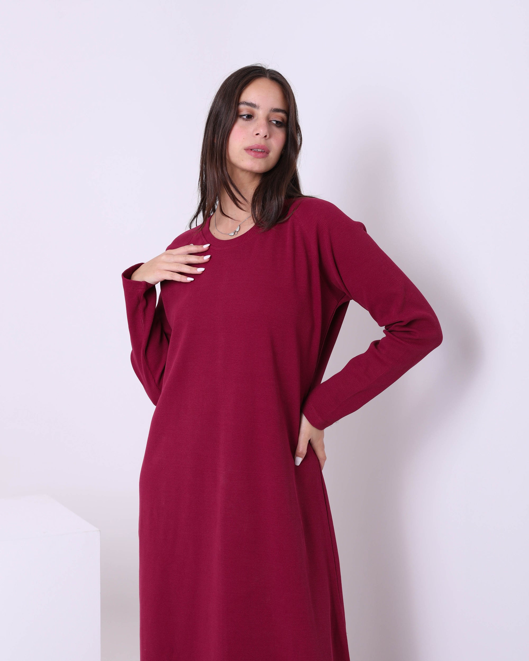Long Sleeves Basic Dress