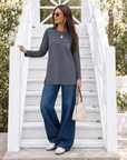 Embroidered Longline T-Shirt