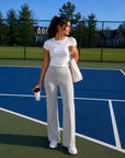 Cotton Straight leg Pants
