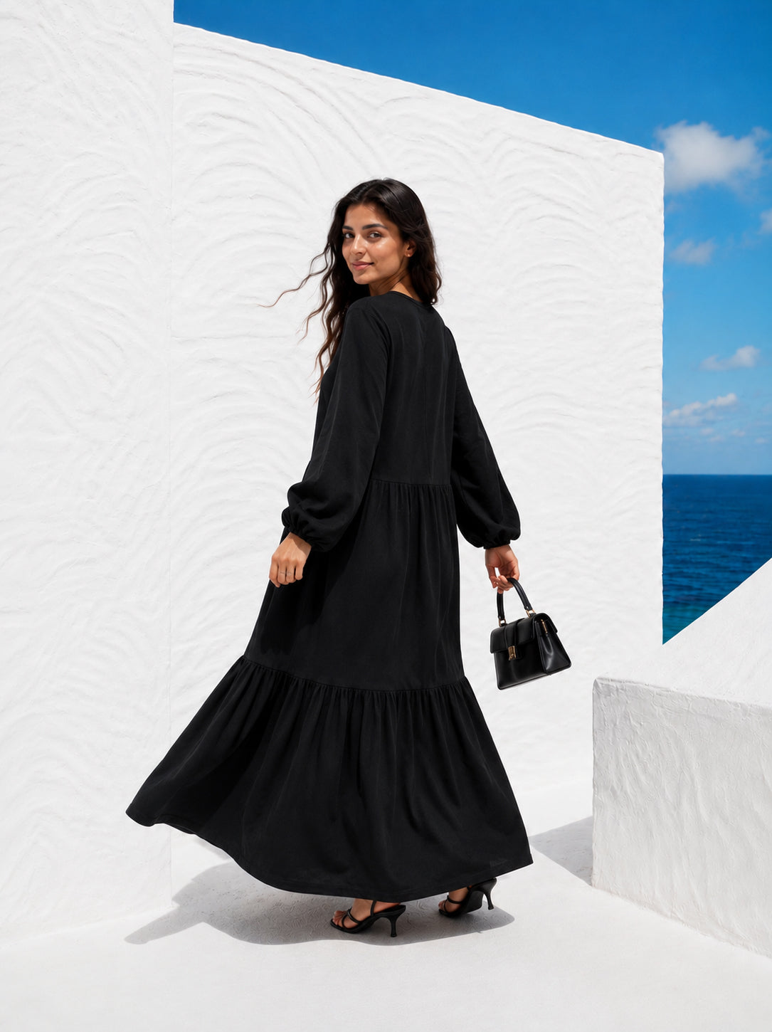 Cotton Flowy Dress-Pre Order