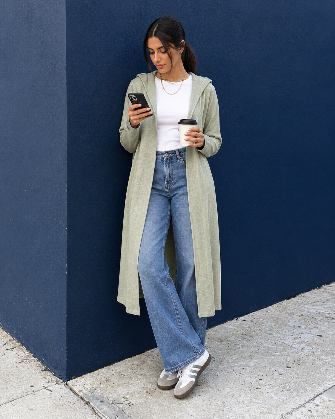 Minimal Long Hooded Layer