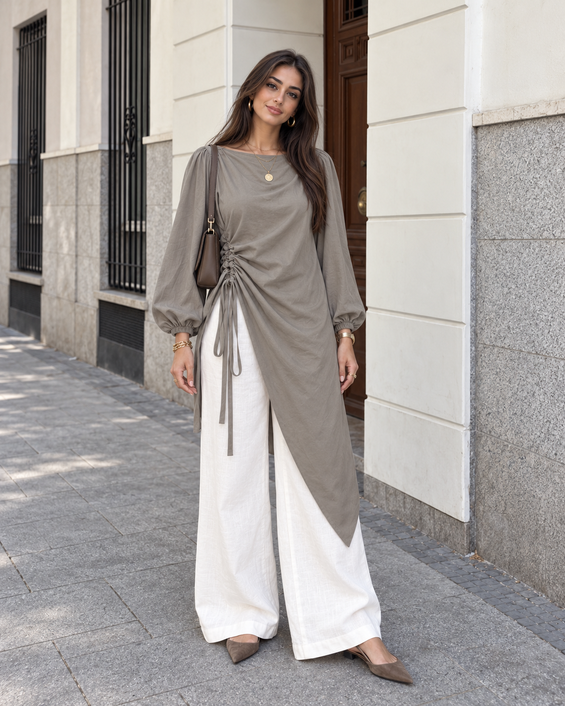 Side Ruched Blouse