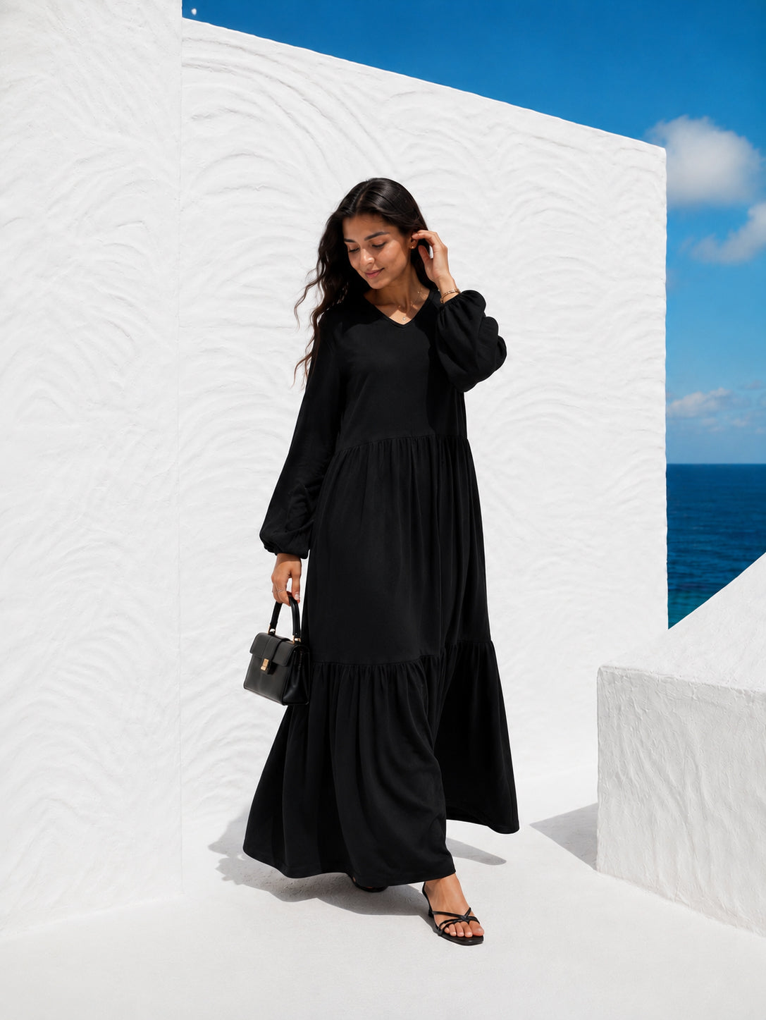 Cotton Flowy Dress-Pre Order