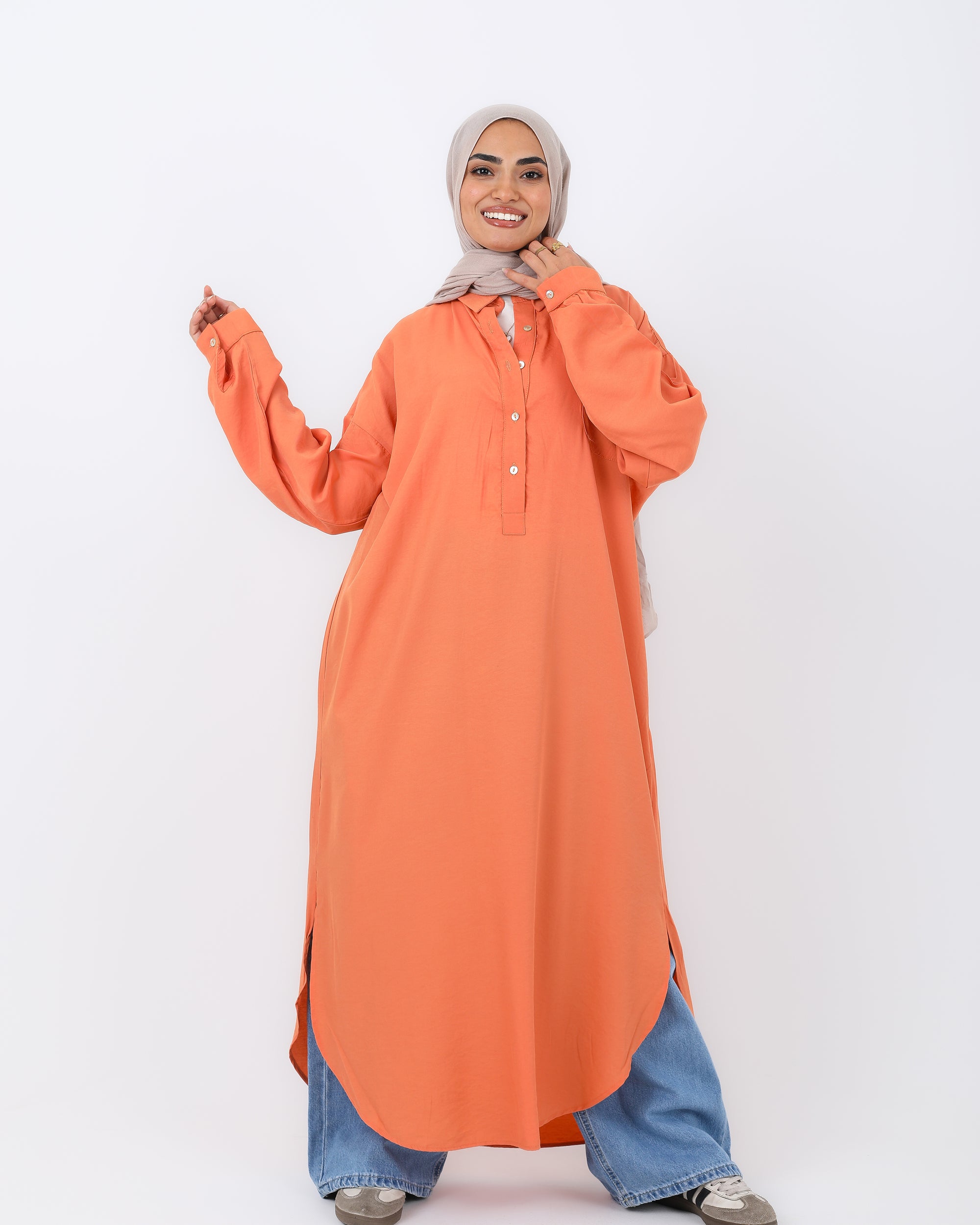 Half Buttons Dress Shirt