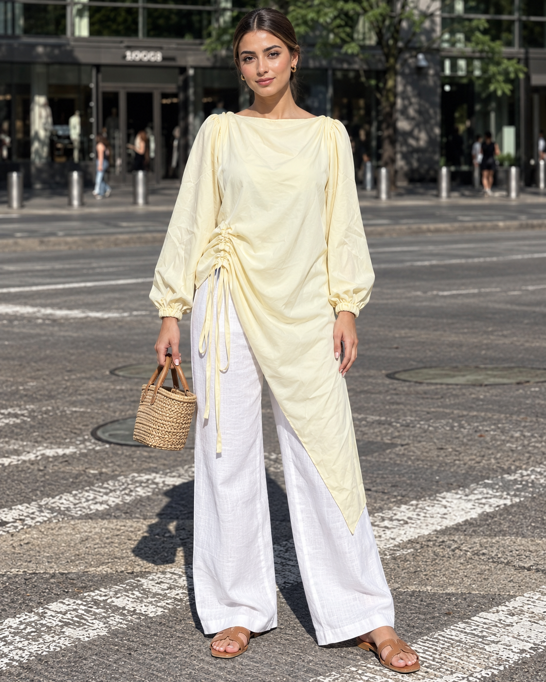 Side Ruched Blouse
