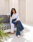 Cloud Bloom Shirt Dress