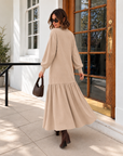 Ruffle Hem Maxi Dress