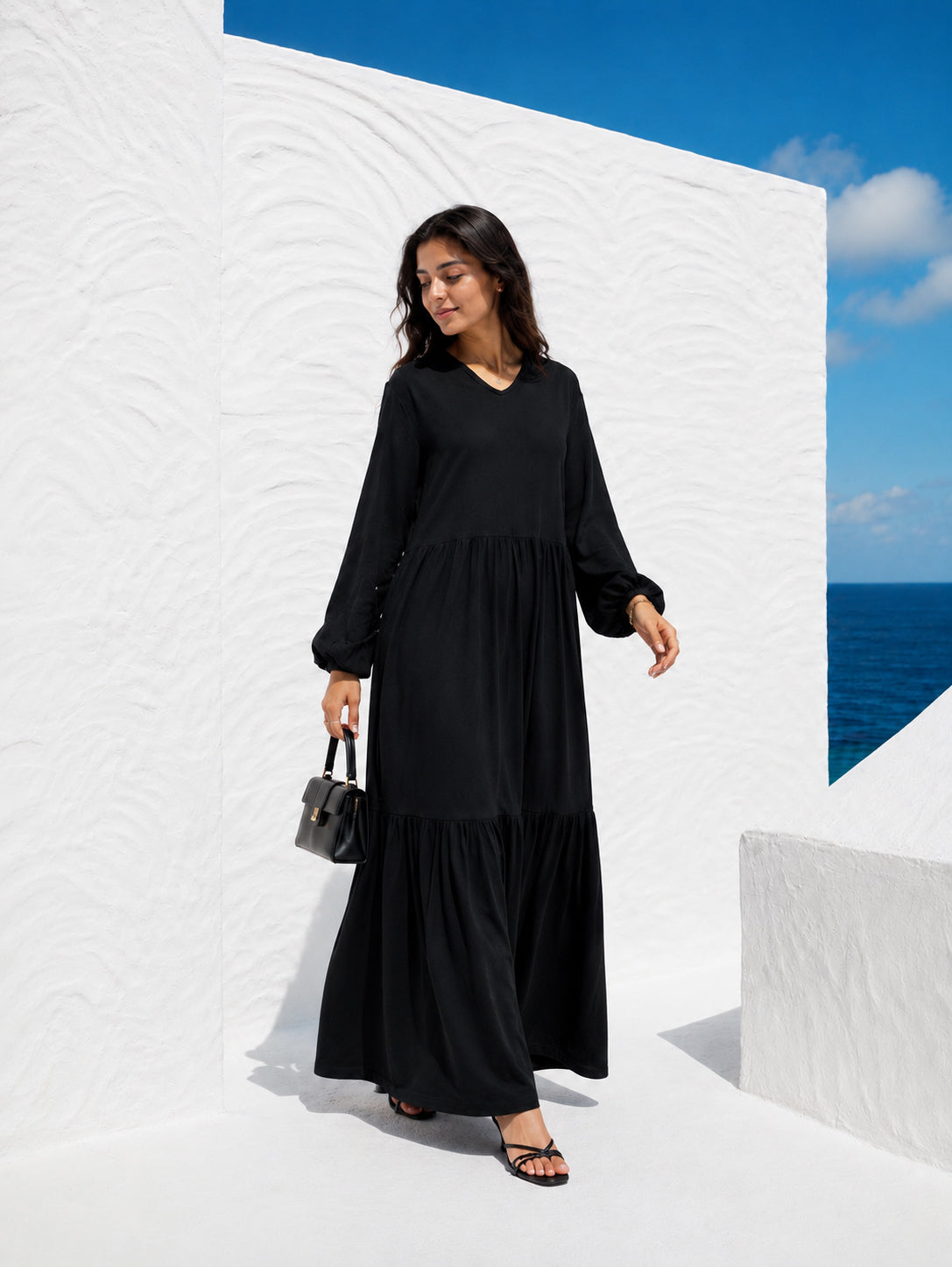 Cotton Flowy Dress-Pre Order