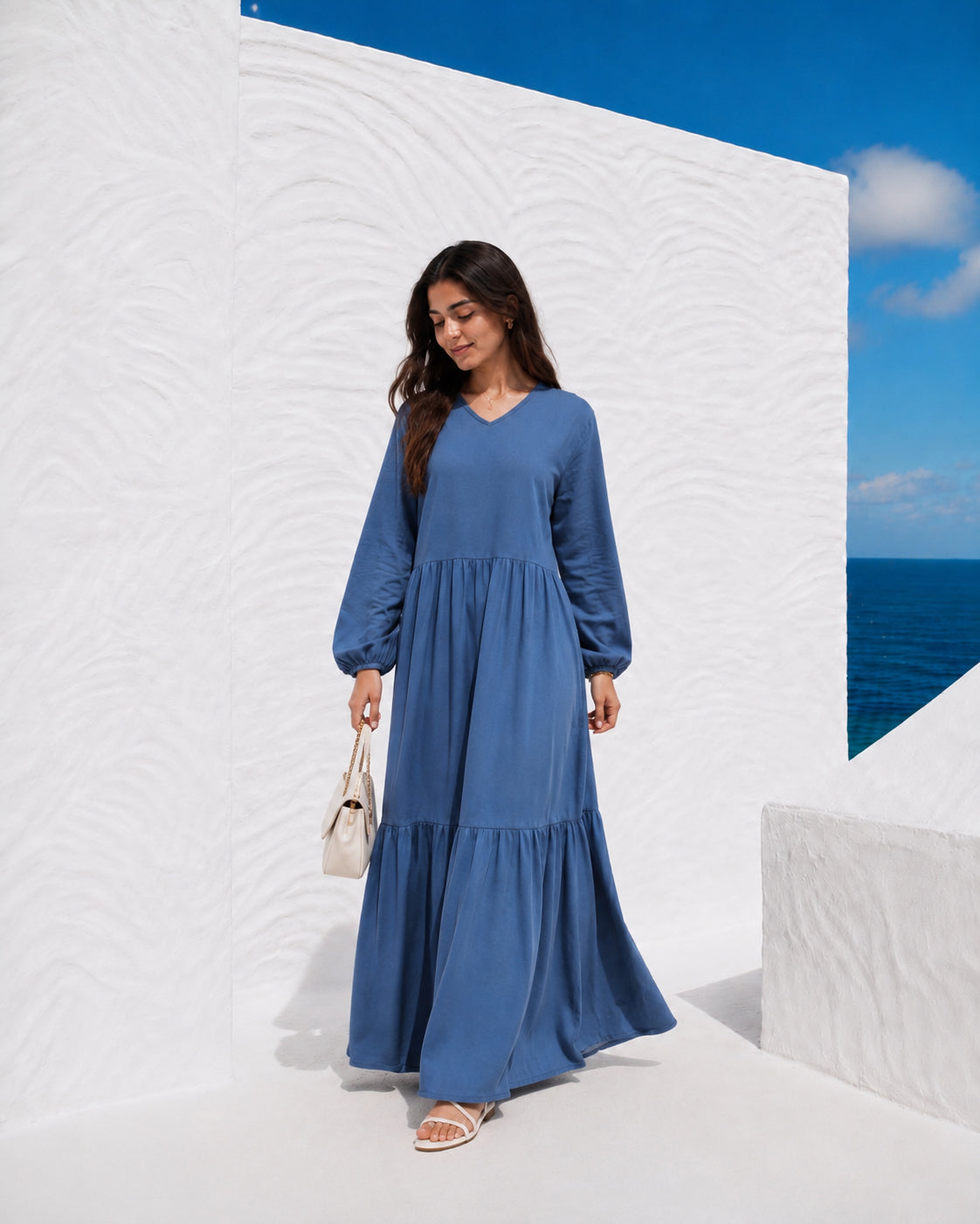 Cotton Flowy Dress-Pre Order