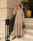 Ruffle Hem Maxi Dress