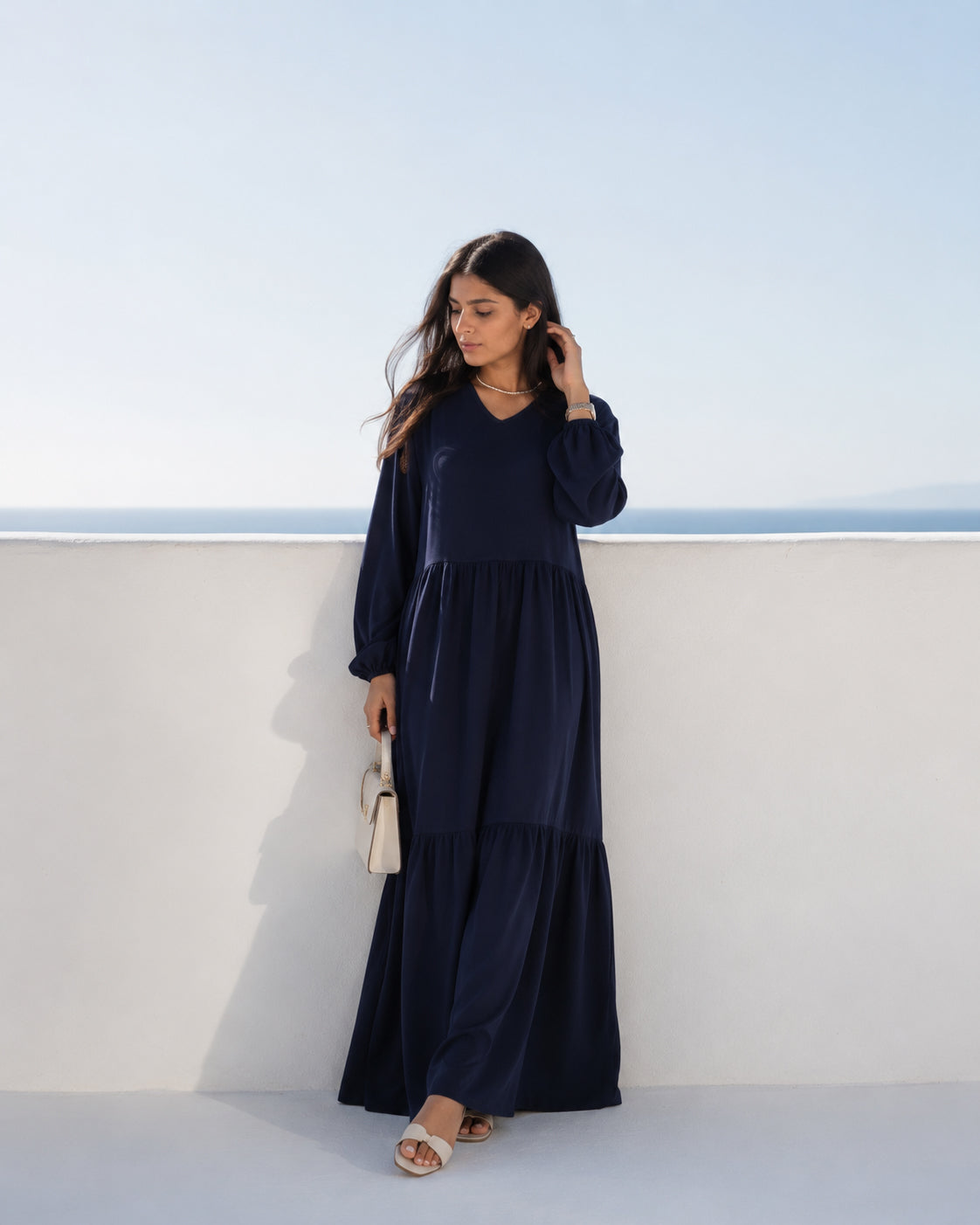 Cotton Flowy Dress-Pre Order