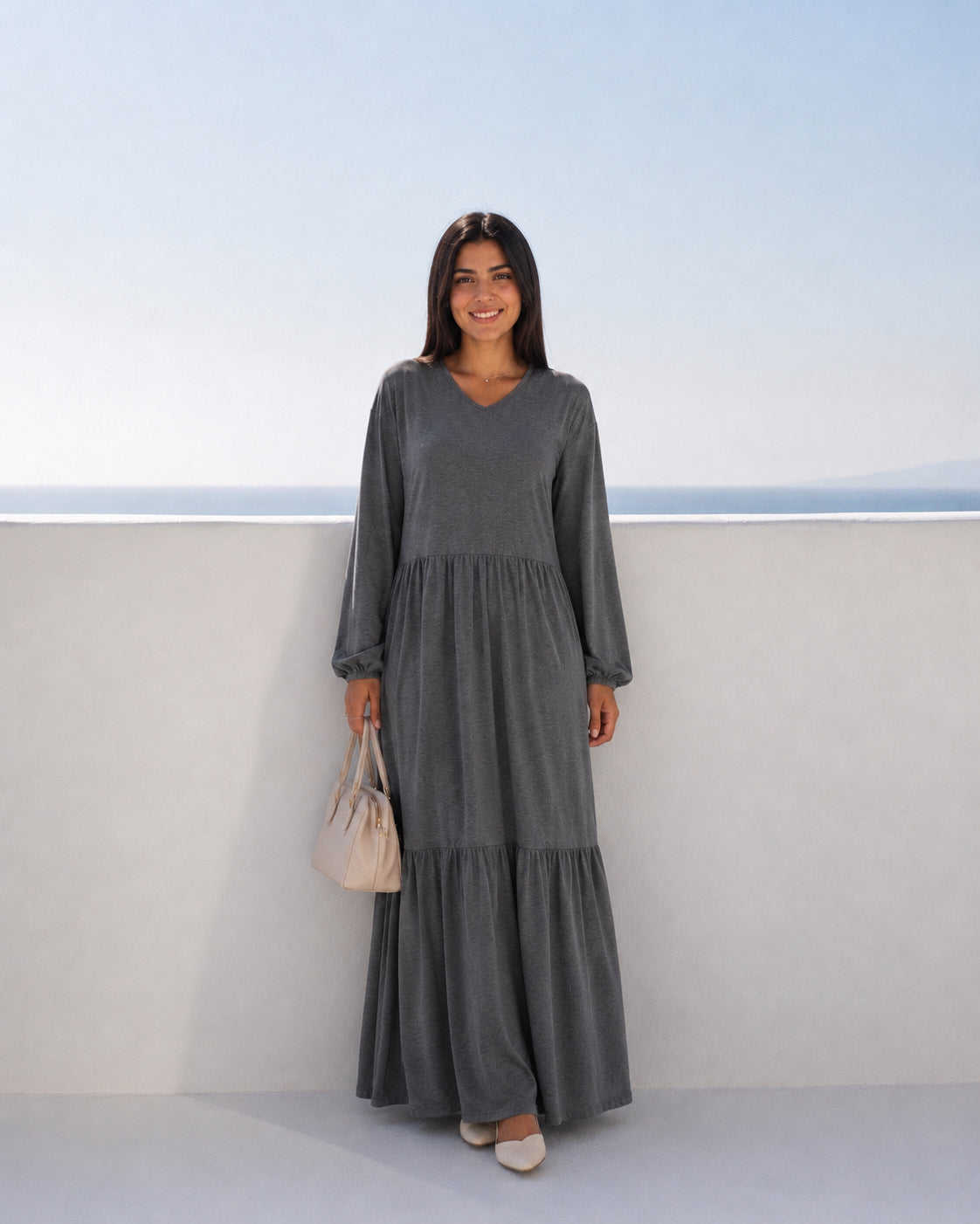 Cotton Flowy Dress-Pre Order