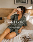 HS 101 - Solid Cotton Short Sleeve Night Suit Set