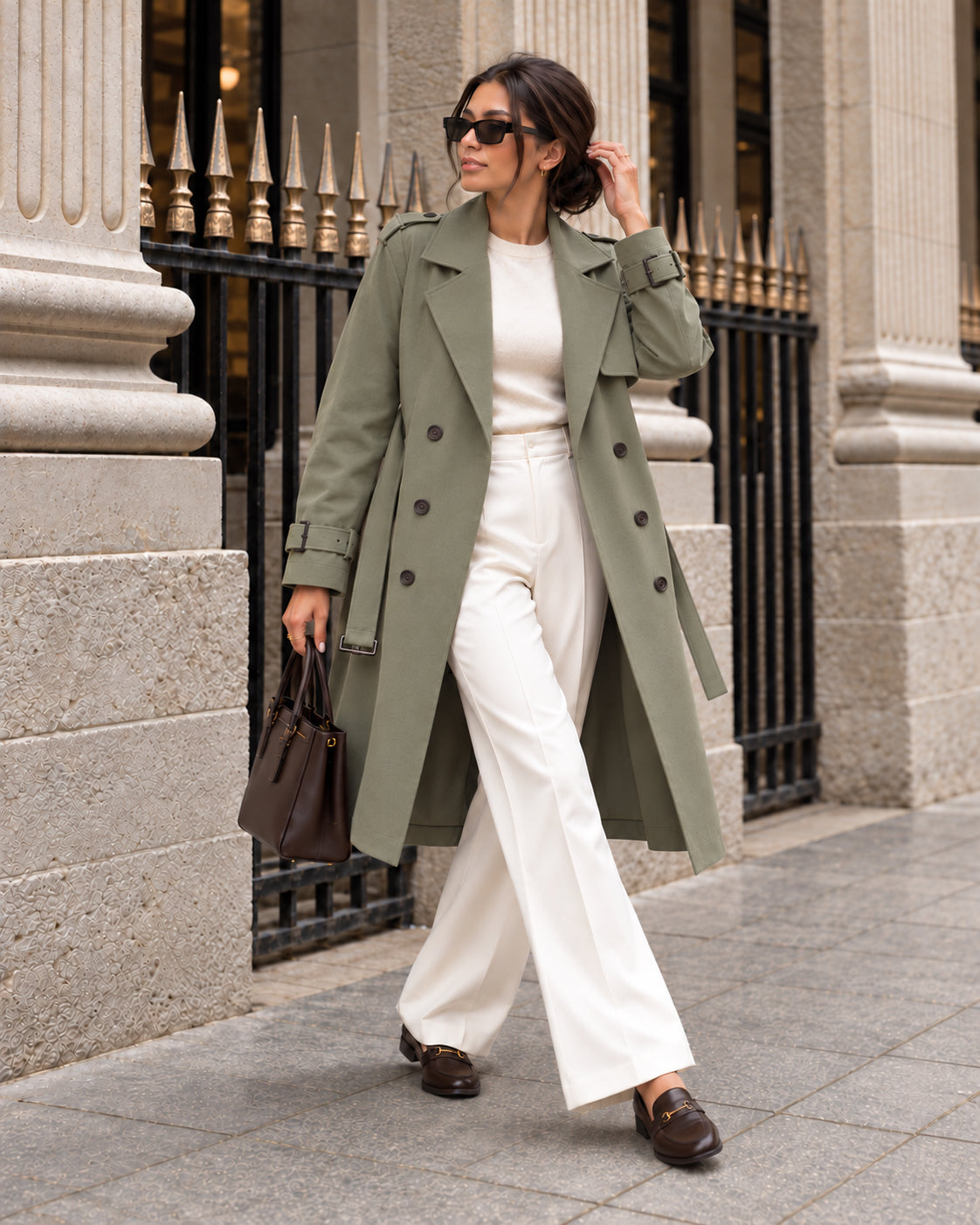 Classic Double-Breasted Coat