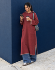 Long Hoodie with Two Pockets