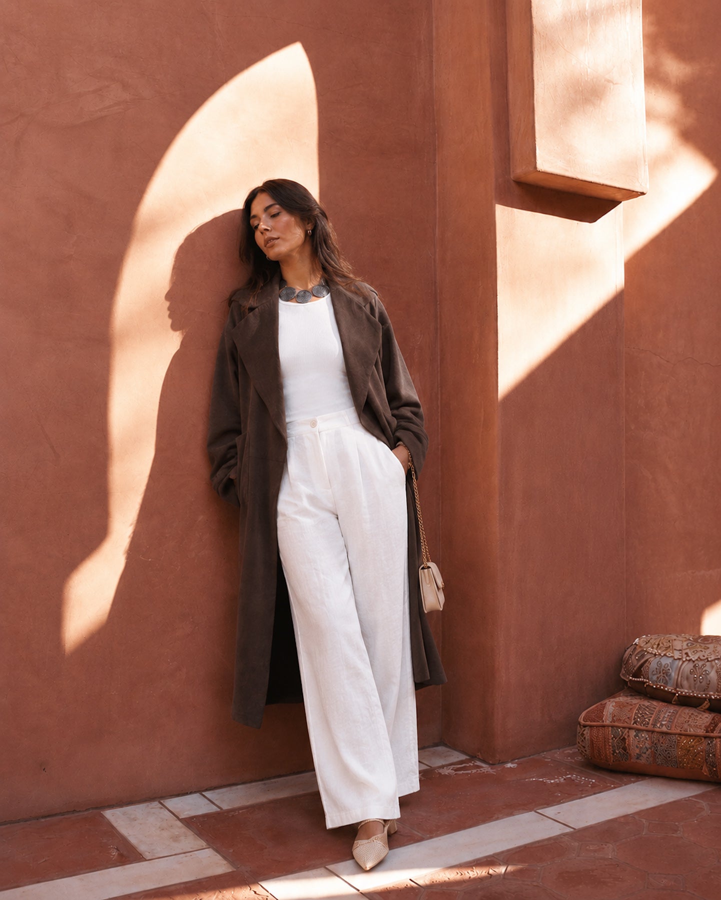 Long Blazer With Two Pockets