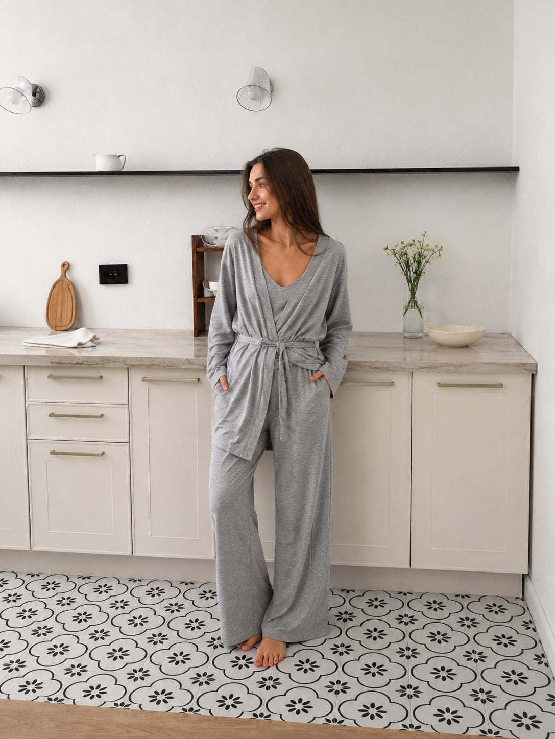 Hs 106- Cotton Pajama Set – 4 Pieces