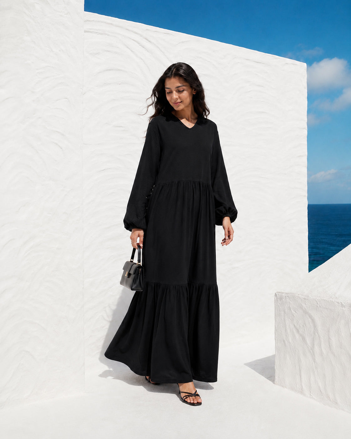 Cotton Flowy Dress-Pre Order