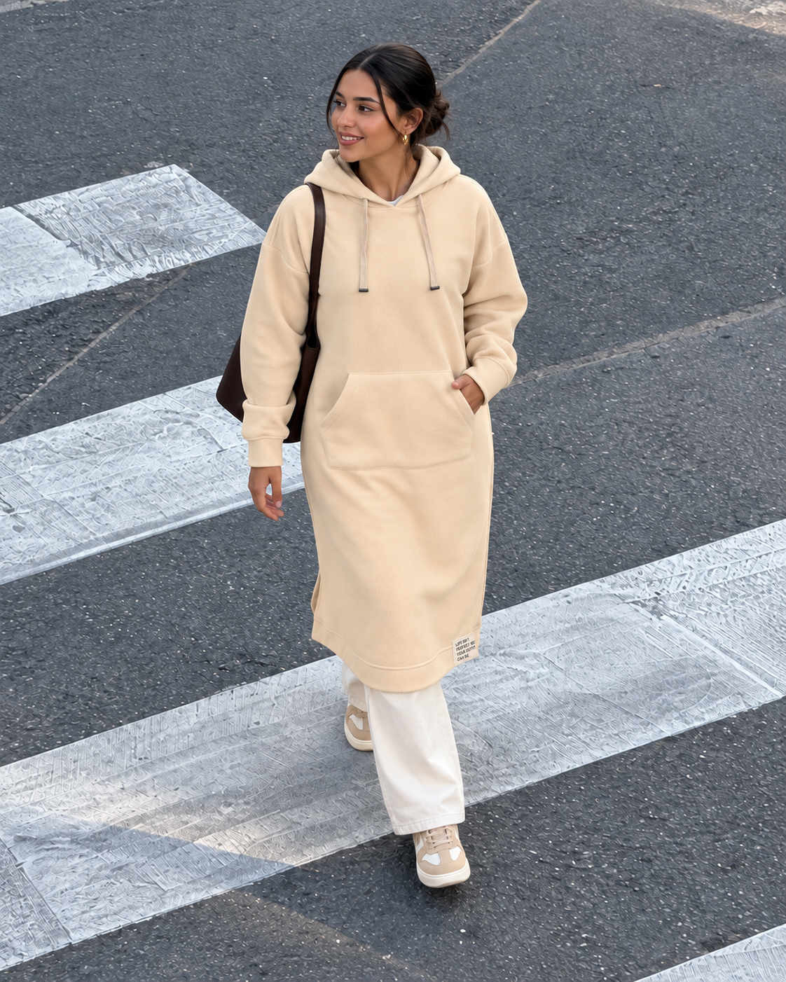 Long Hoodie with Pocket