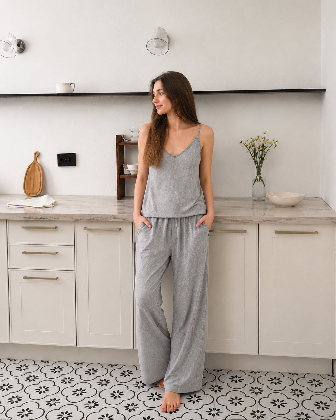 Hs 106- Cotton Pajama Set – 4 Pieces