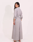 Long Sleeves Jumpsuit With Belt
