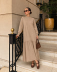 Ruffle Hem Maxi Dress