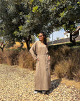 Dress With Two Pockets With Belt