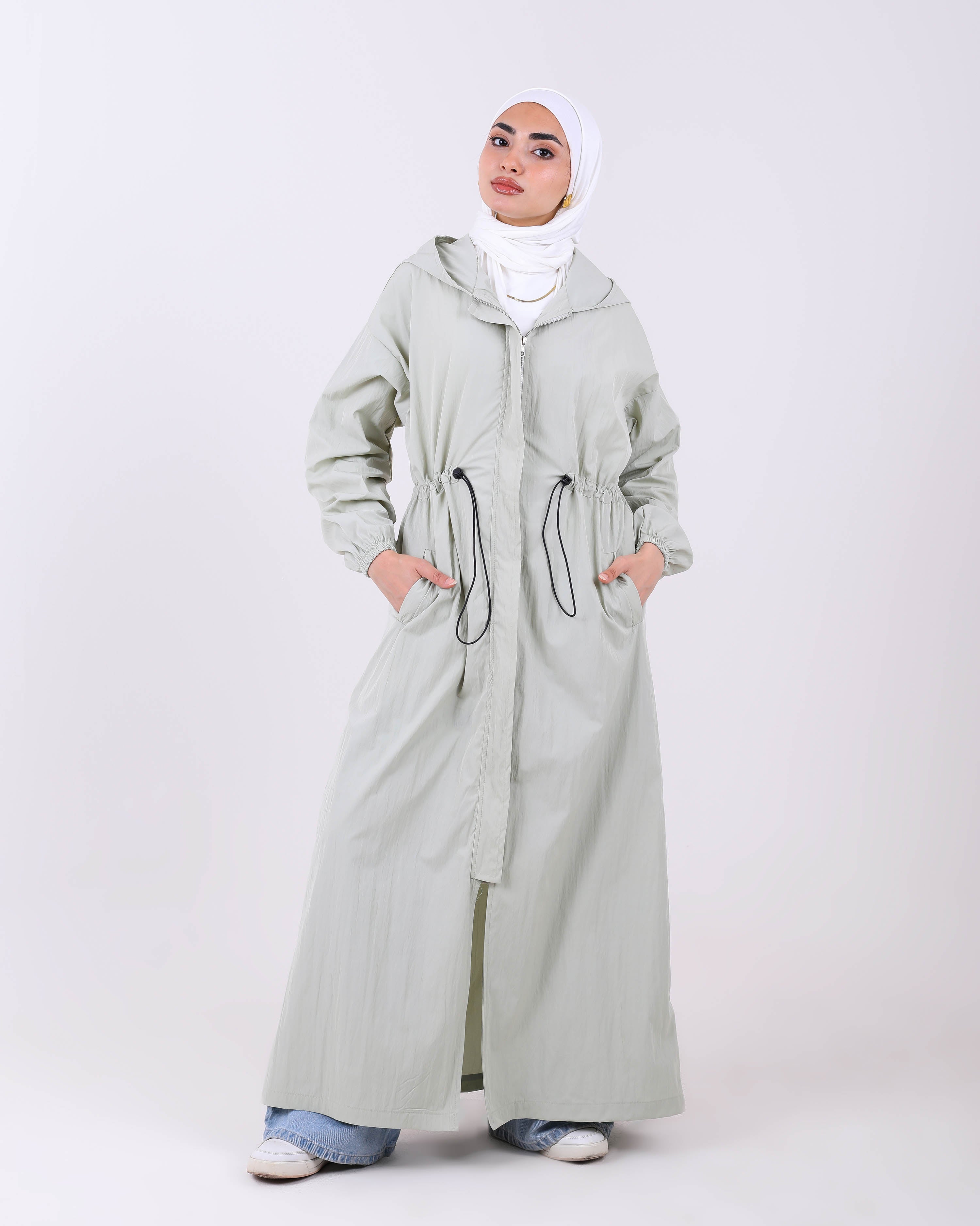 Abaya With Elastic Belt