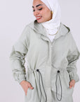 Abaya With Elastic Belt