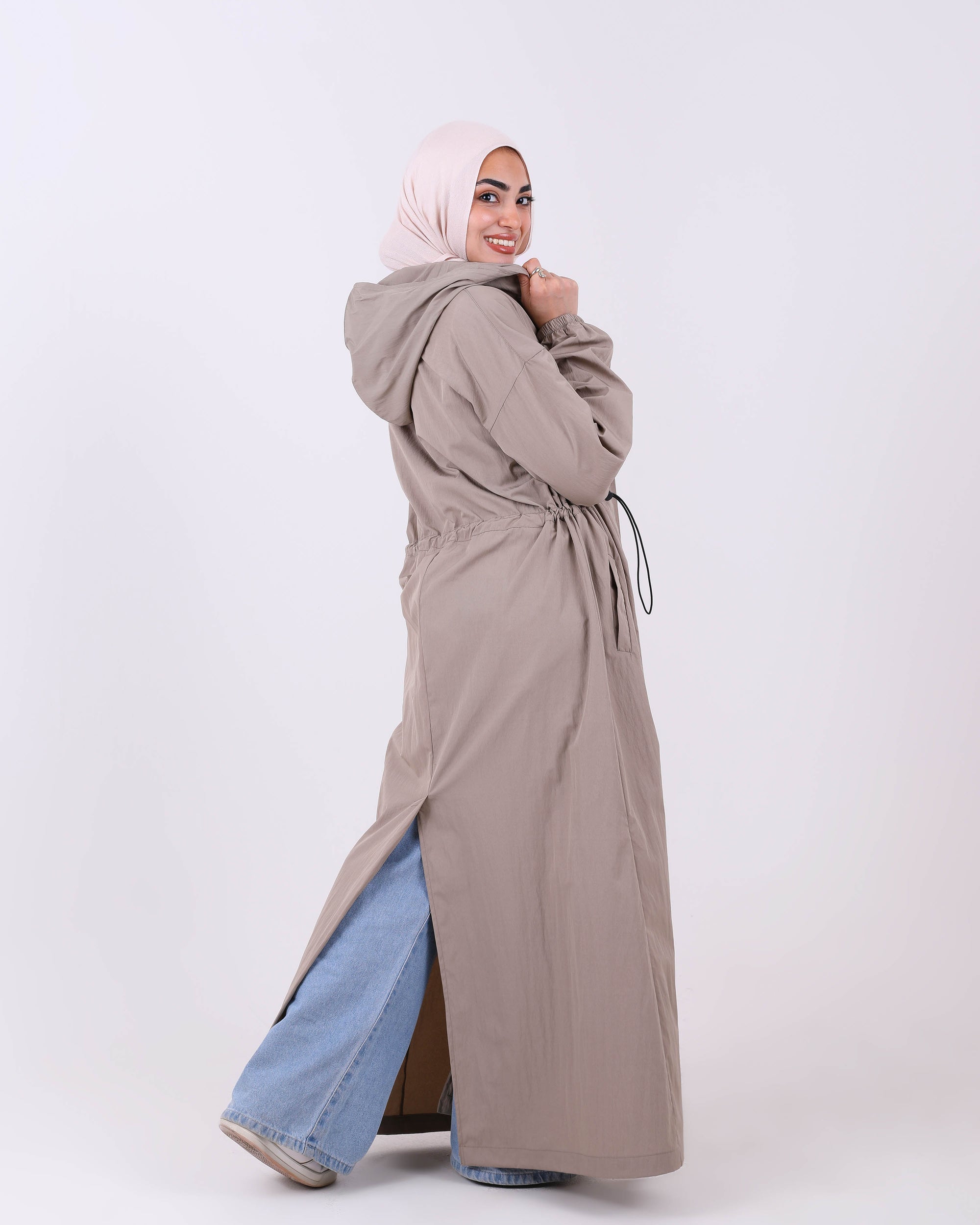 Abaya With Elastic Belt