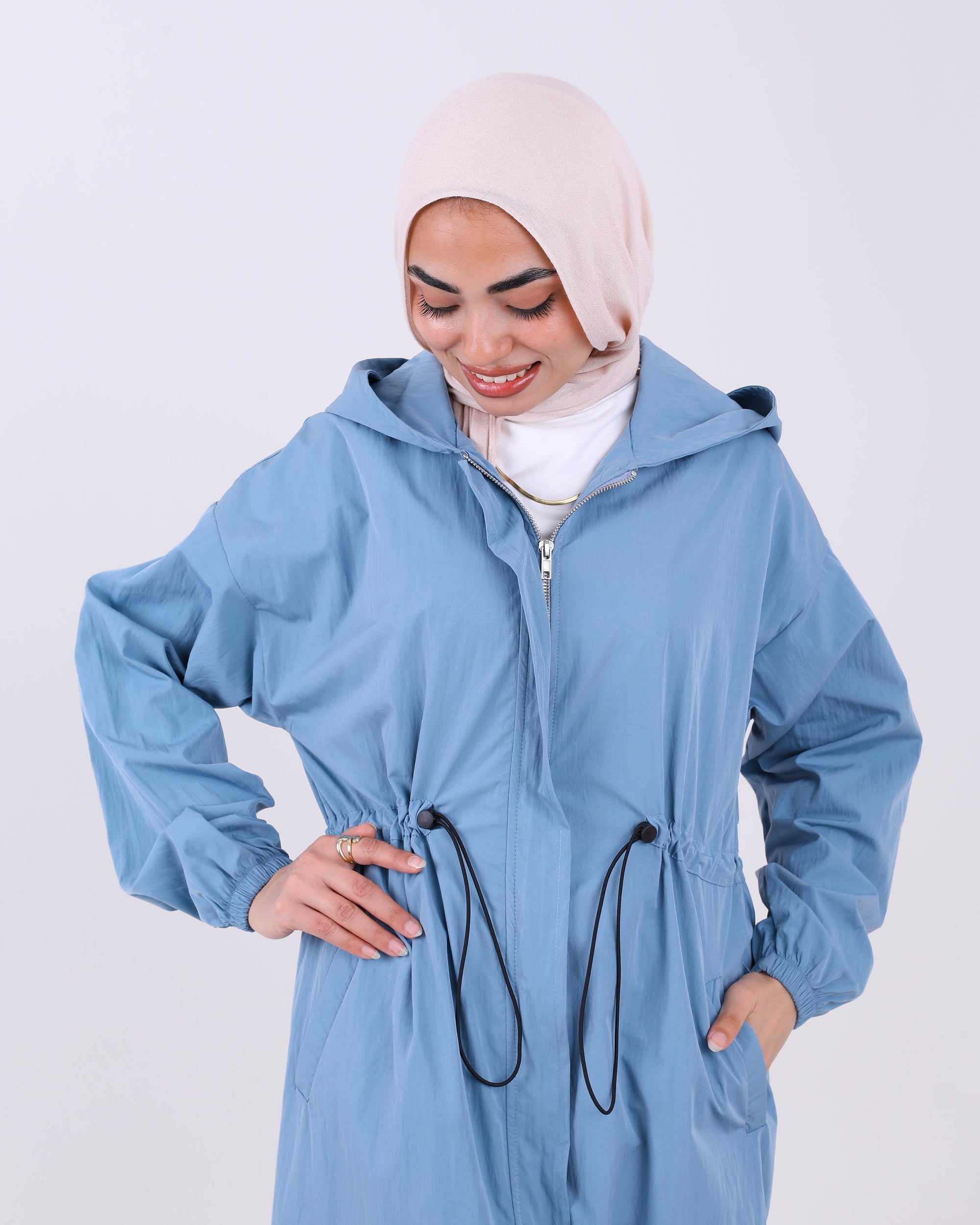 Abaya With Elastic Belt