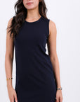 Sleeveless Cotton Basic Dress