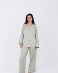 Hs 108-Soft Touch Long Sleeve Pajama Set