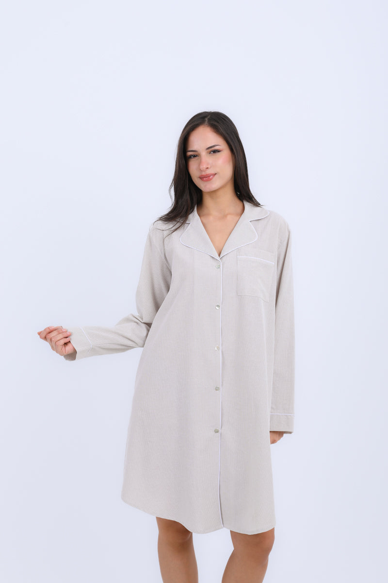 HS 112- Buttons Night Dress