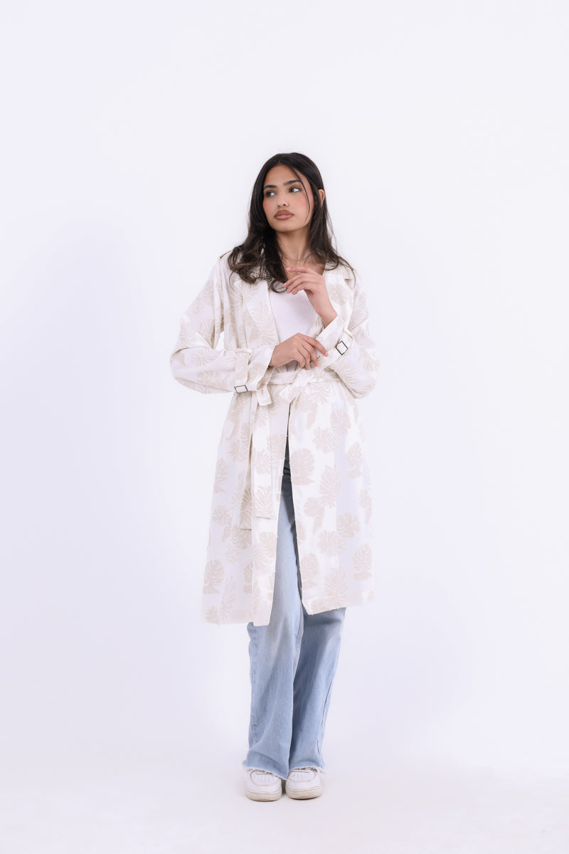 Blush Bloom Trench