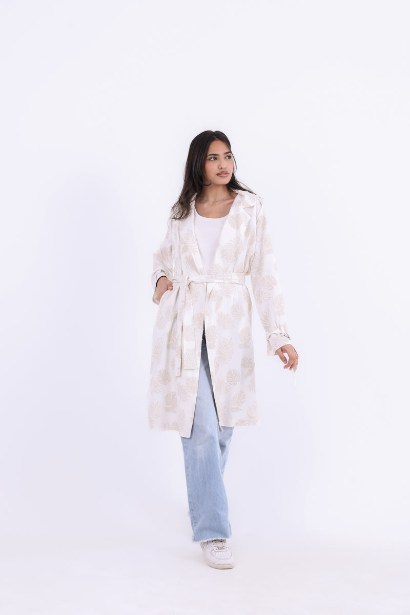 Blush Bloom Trench