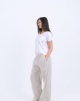 HS 111- Strip Pants WIth basic Shirt