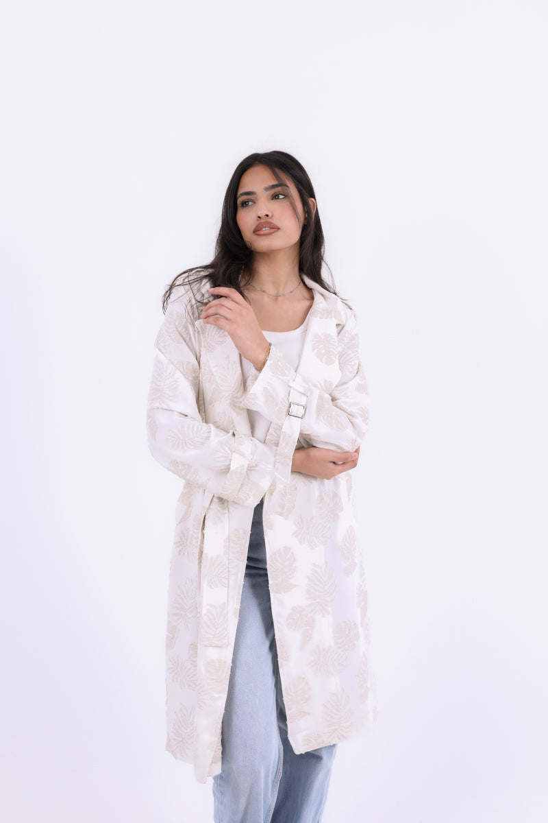 Blush Bloom Trench