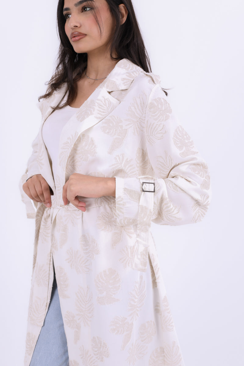 Blush Bloom Trench