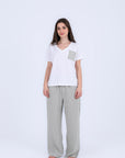 HS 103- Stripe Pants Comfort Pajama Set