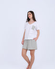 HS 104- Stripe Short Comfort Pajama Set