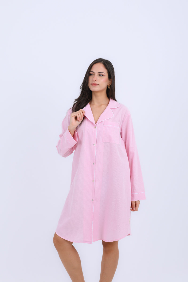 HS 112- Buttons Night Dress