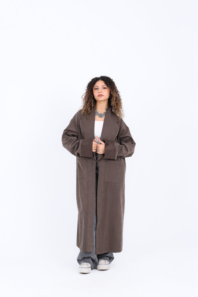 Long Blazer With Two Pockets