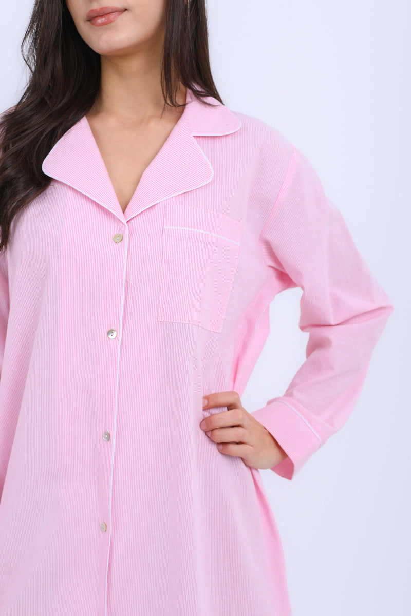 HS 112- Buttons Night Dress