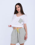 HS 104- Stripe Short Comfort Pajama Set